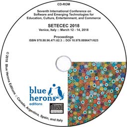 Academic CD Proceedings: SETECEC 2018  (Venice, Italy) :: ISBN 978.88.96.471.62.3 :: DOI 10.978.8896471/623